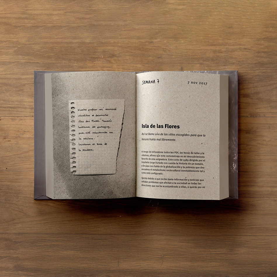 Pages of De materiales y otras cosas